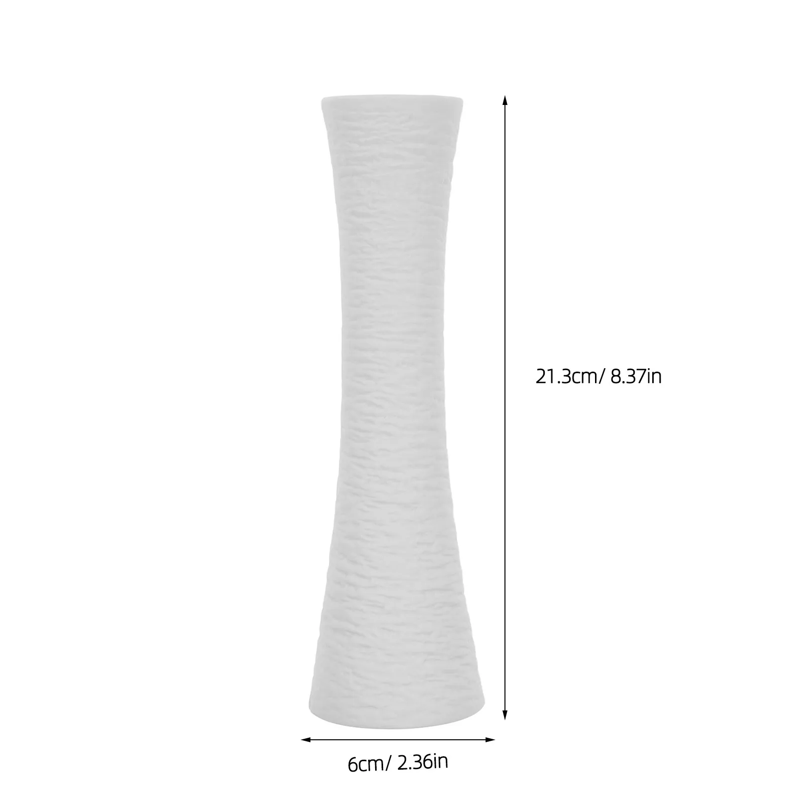 Modern Ceramic Ribbed Cone Vase Large Opening Decorative Tall Flower Vase for Pampas Grass Dried Fresh Floral Arrangements Home view 3