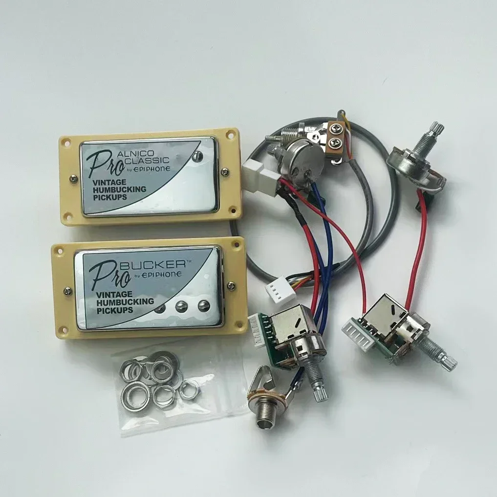 hot-sale-humbucker-alnico-classic-57-and-pro-bucker-guitar-pickups-with-2v2t-push-pull-harness
