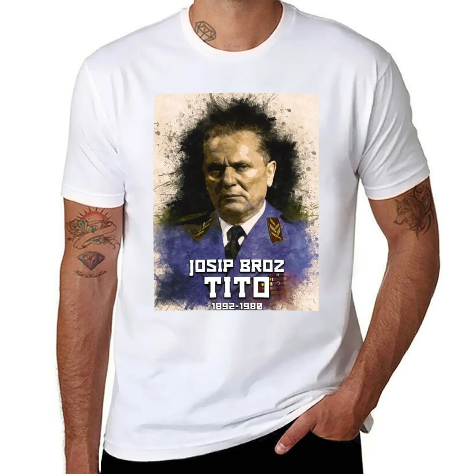 Josip Broz Tito 1892 - 1980 the President of Yugoslavia SFRJ T-Shirt funny meme t-shirts Anime t-shirt mens fashion