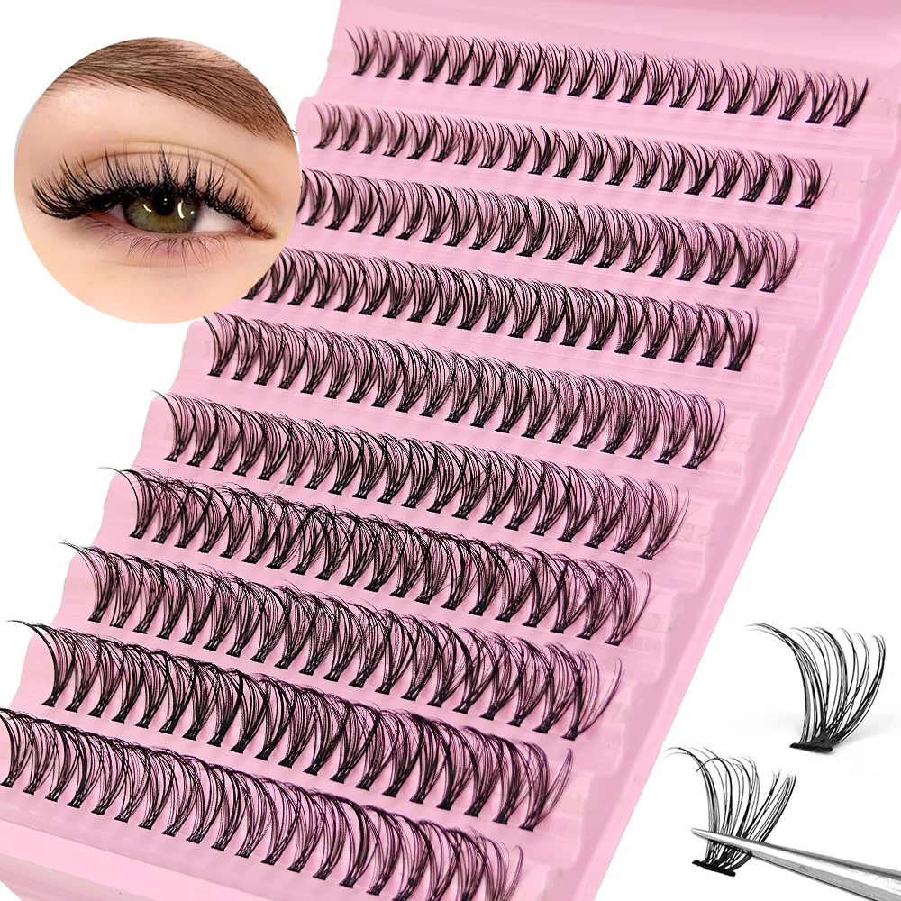 Hot Selling Series!! 200-Piece Ultra-Thick False Eyelash Clusters – High-Capacity Refill Pack, Comfortable & Natural Wear