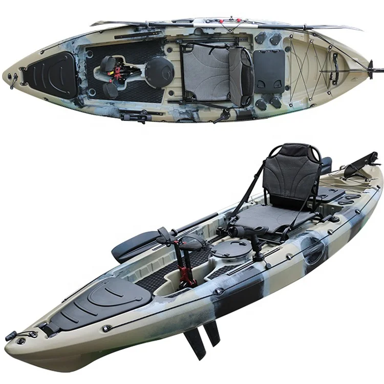 

New Designed Plastic Kayak Fishing Foot Pedal Drive for Sea Lake River Canoe Fishing 3.18m Length HDPE Hull Material