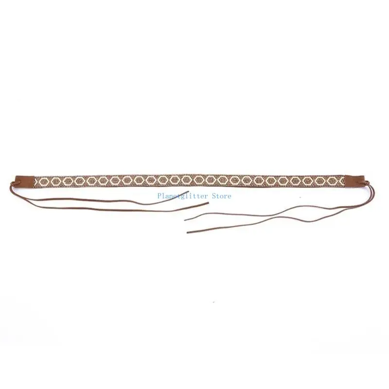 

652B Cowboy Hat Bands Leathers Hat Belts for Straw Fedora Panamas Hats Hatbands Decor