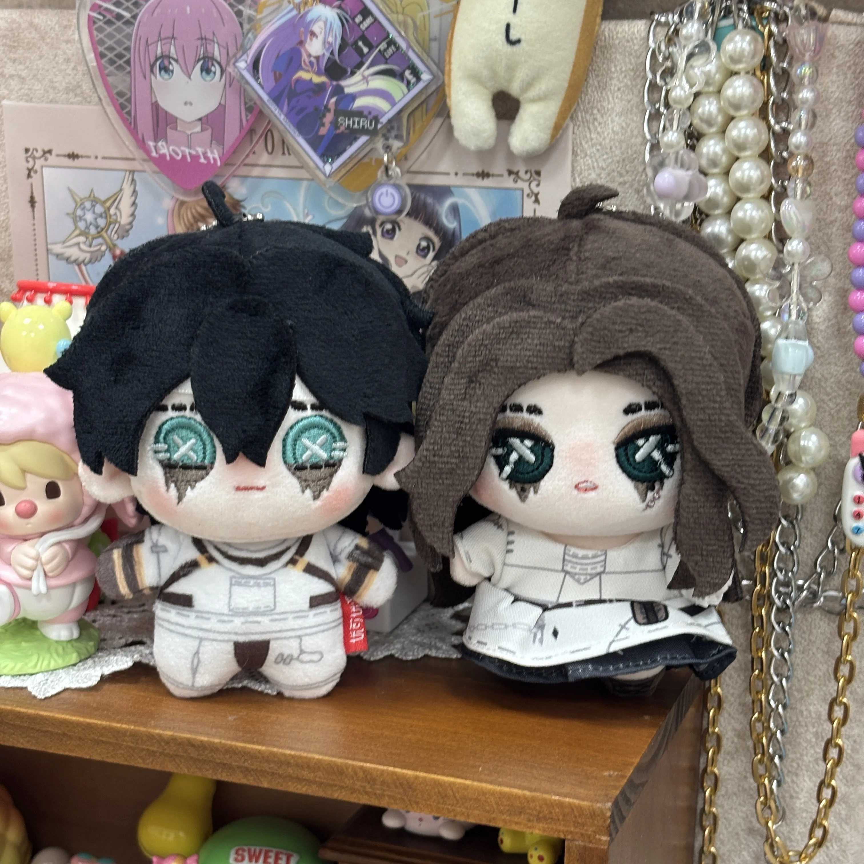 Anime Acrobat Prisoner Emil Grace Cosplay Plush Keychain Bag Charm Pendants Ornaments Mascot Gift Hot Xmas