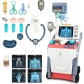Pink medical cart