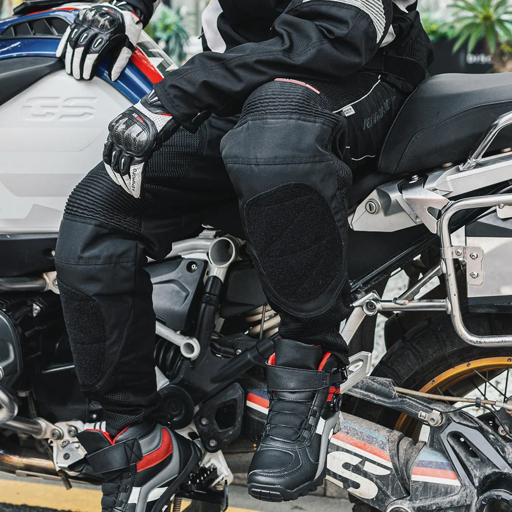 Motorcycle Pants Breathable Motorbike Riding Trousers for Men Motorcyclist Bike Racing Durable Soft Summer Mesh Grinding Block