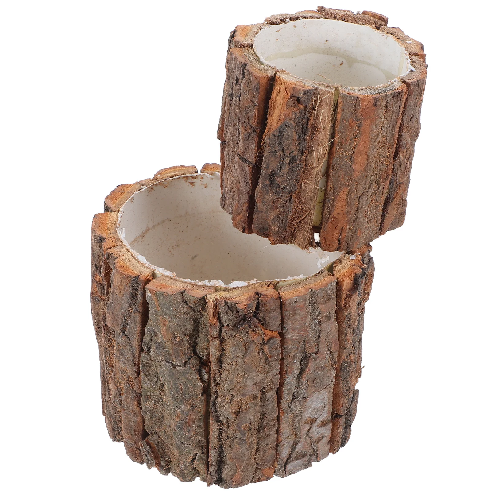 

Terrarium Bark Fountain Indoor Plant Pot Tree Stump Flower Planter Country Decor