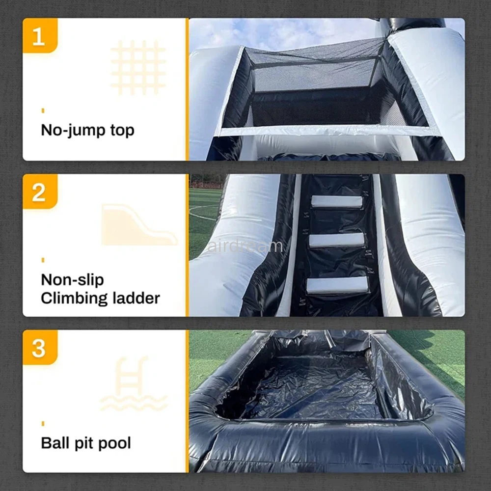 Children water park equipment Giant inflatable water slide bounce house with slide Combo inflatable slide water pool free ship