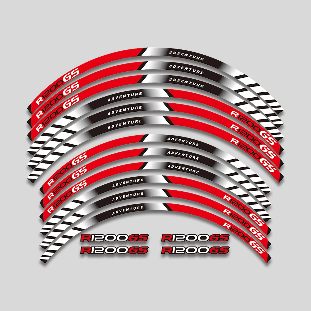 19 ''17 ''naklejki piasta koła motocyklowego akcesoria dekoracyjne naklejki pasek odblaskowy obręczy zestaw do BMW R1200GS R 1200GS r1200 gs