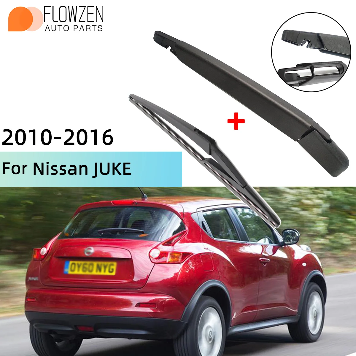 Passt Für Nissan JUKE 2010--2016 Hinten Scheibenwischerblatt Wischerarm Windschutzscheibe Scheibenwischer Bürsten Reinigung Zubehör