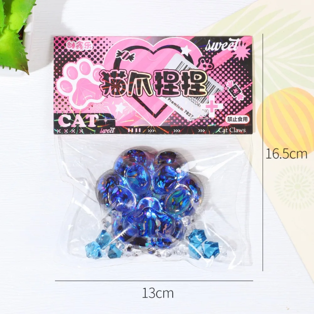 Squishy Cat Paw Stress Relief Toy, Colorful Slow-Rising Sensory Fidget Toys for Adults Kids Anxiety Relaxation Party Favors Gift