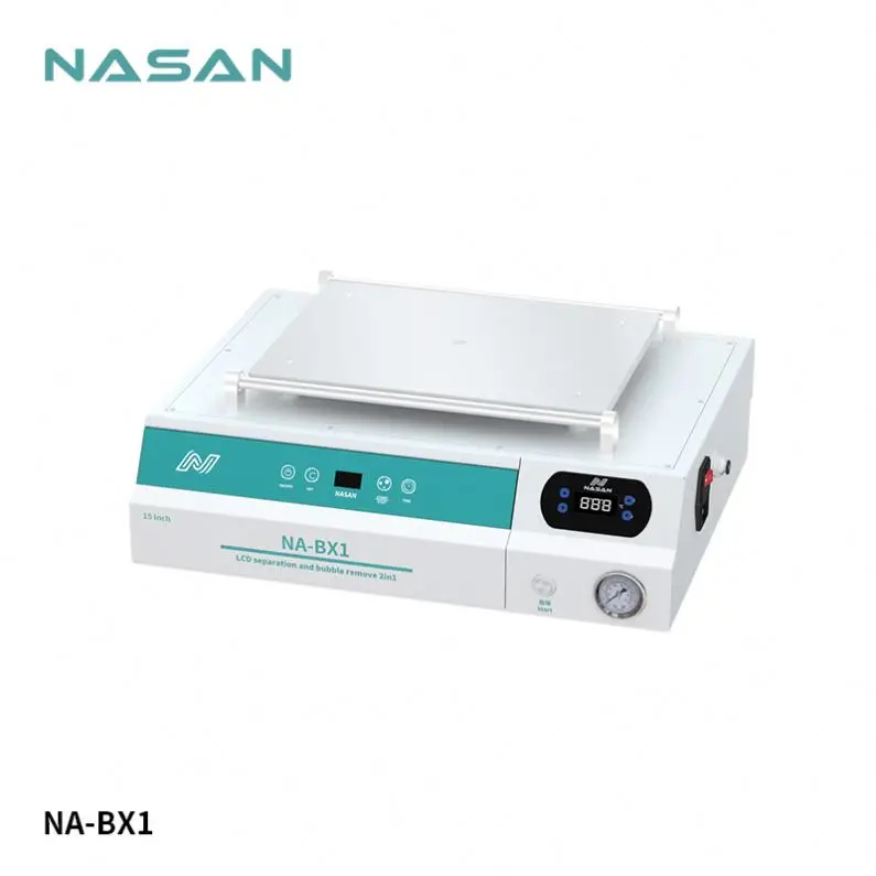 NASAN NA-BX1 15 Inches Bubble Remover And LCD Screen Separator For Phone Touch Glass Rempair Machine With Air Compressor