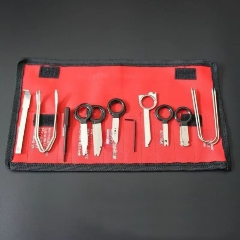 20pcs Auto Radio DVD Car Navigation CD Removal Tool Set Stainless Steel Disassemble Key for BMW Audi VW OPEL