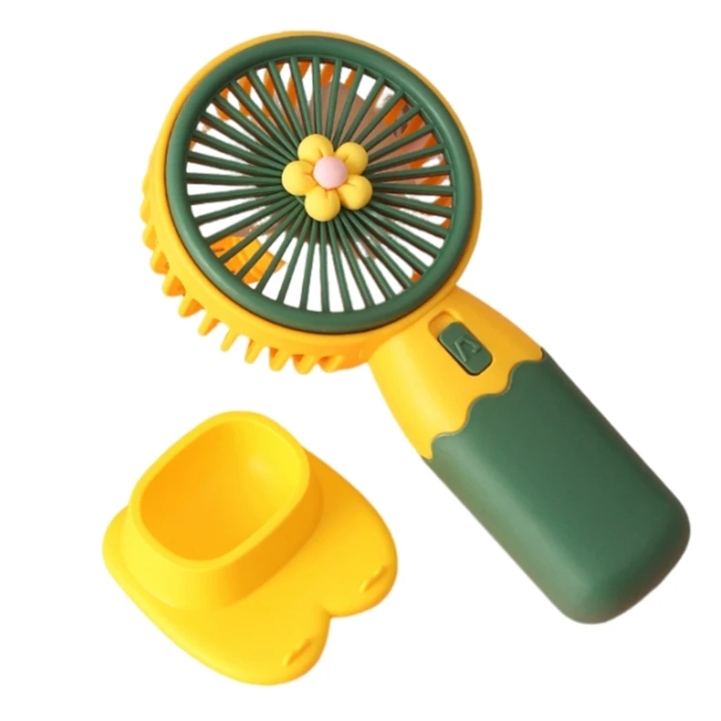 Quạt để bàn Quạt nhỏ Quạt du lịch bên ngoài Quạt để bàn Quạt phòng ngủ có giá đỡ điện thoại