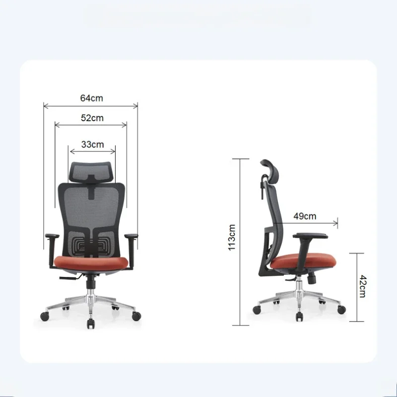 

Mesh Ergonomic Office Chair With Footrest Backrest Adjustable Mesh Executive Chair Cadeira De Penteadeira Office Chair