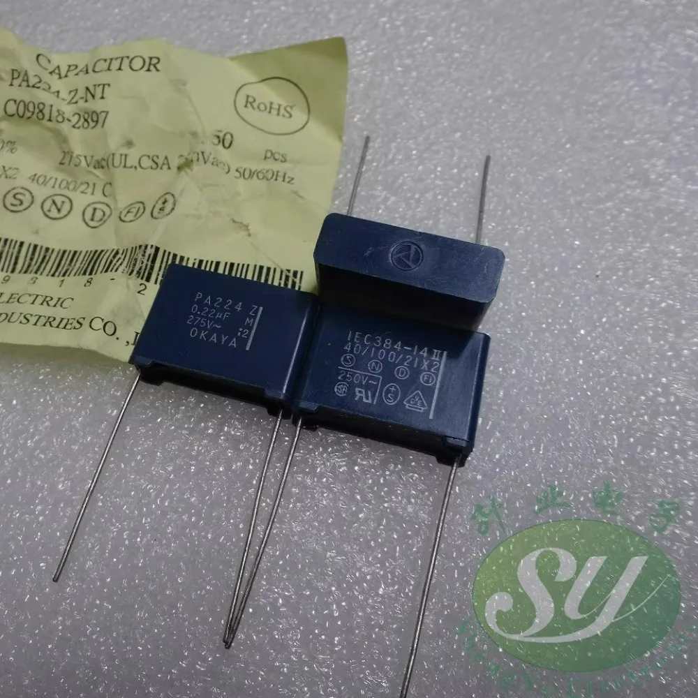 

20PCS 0.22uf/275vAC 220nf u22 224 Brand New 22mm Film Capacitor