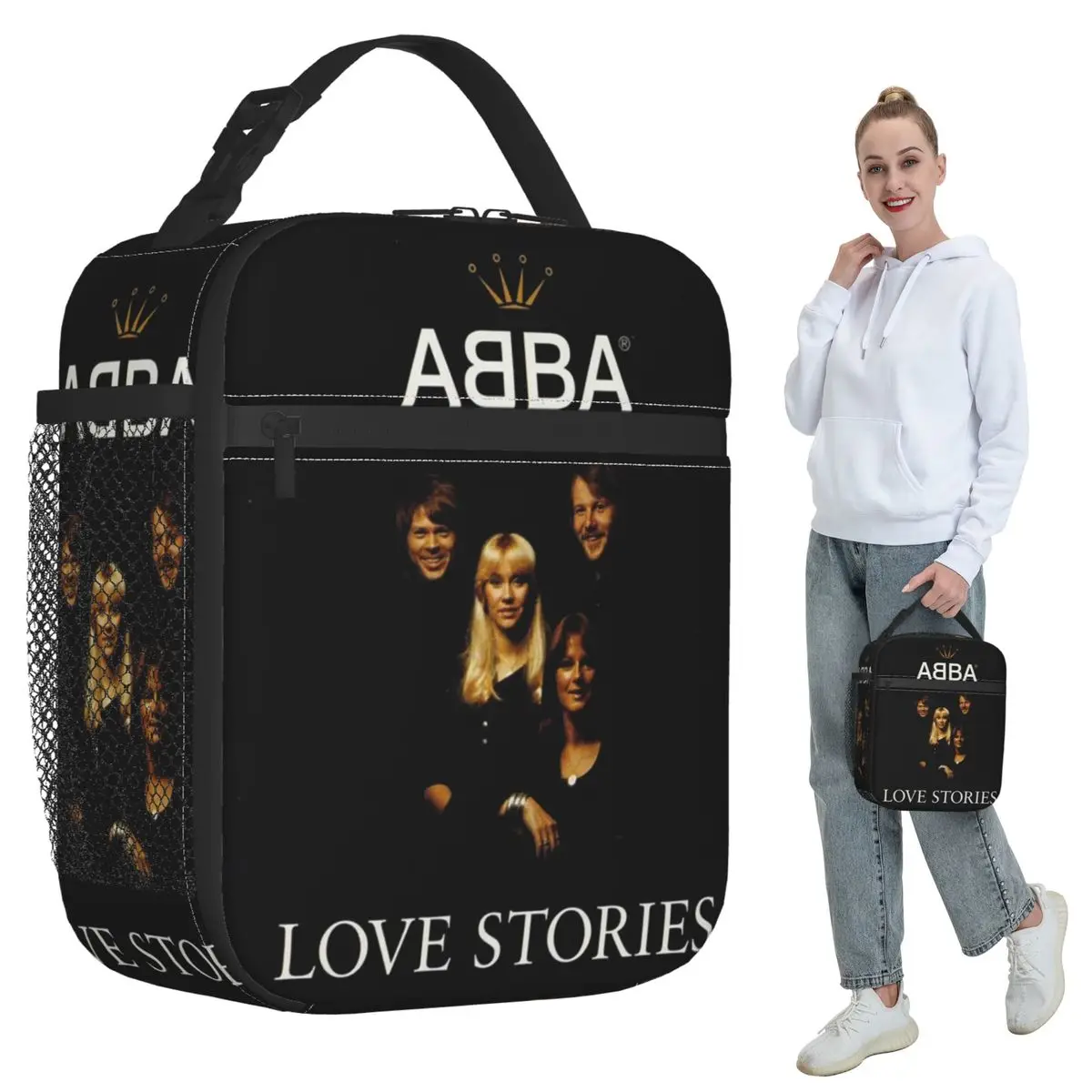 

A-Abba Death Metal Band Изолированная сумка для обеда для детей Школьный холодильник Термальная коробка для еды Сумка Портативные коробки для завтрака Контейнер