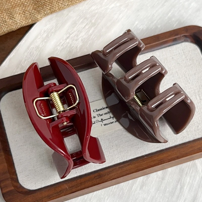 Модные французские заколки для волос, элегантные ретро-заколки в виде краба и акулы, ацетатные высокие держатели для хвоста Крабики Для Волос Заколка Для Волос