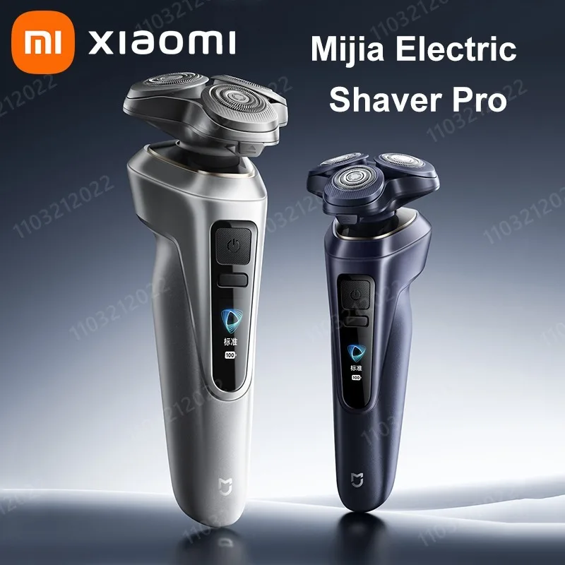 Xiaomi Electric Shaver Pro Beard Trimmer Wet/Dry Razor Waterproof Dynamic Color Screen 360° Full Shave 90 Days Battery Life Mi