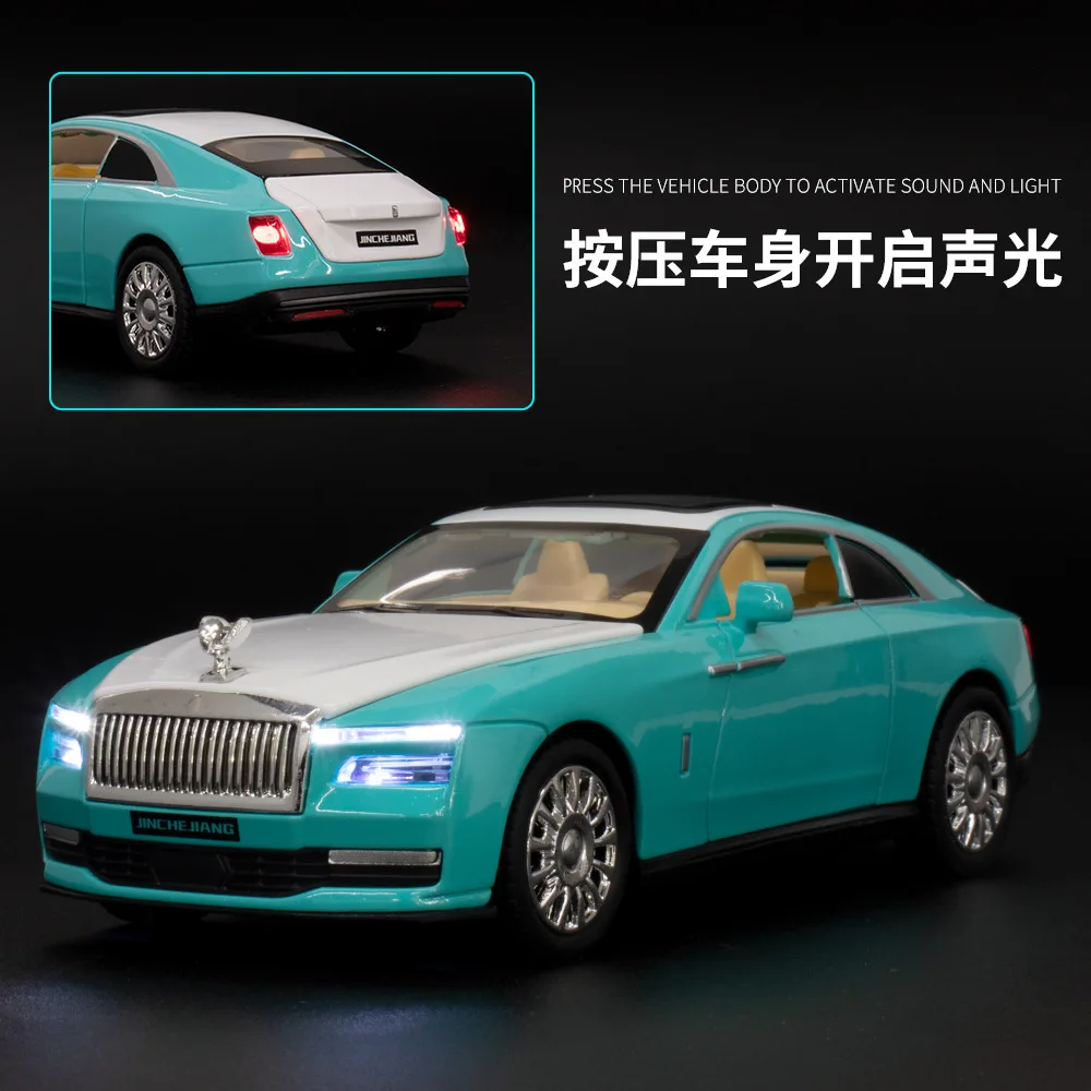 New 1:32 Rolls Royce Spectre Alloy Models Cars High Simulation Metal Diecasts Sound Light Toy Vehicle Gifts For Kids Collection