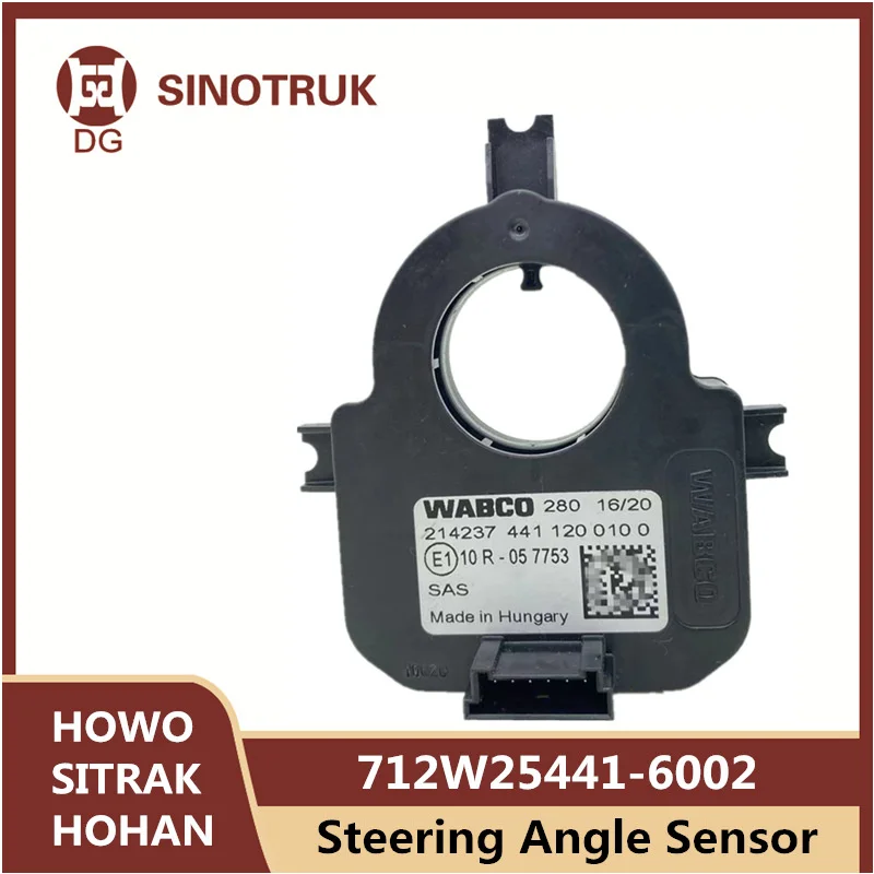 Sensor do ângulo de direção para SINOTRUK HOWO, peças do caminhão, WABCO 441, 120, 010, 0, 4411200100, T7H, SINOTRUK, 712W25441-6002