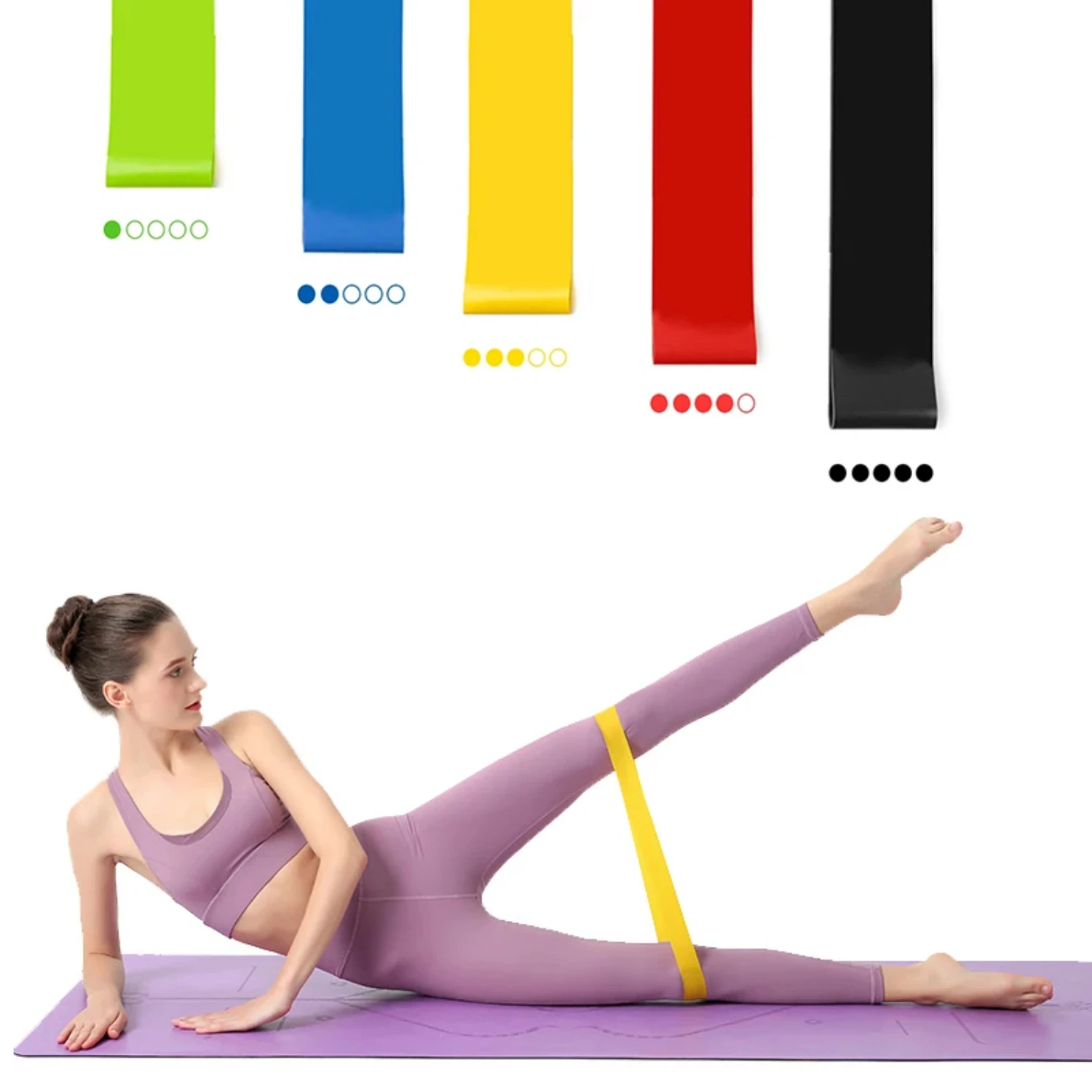 Training Fitness  Rubber Resistance Bands Yoga  Gym Elastic Gum Pilates Crossfit Workout Equipment Bodybuilding  Sports