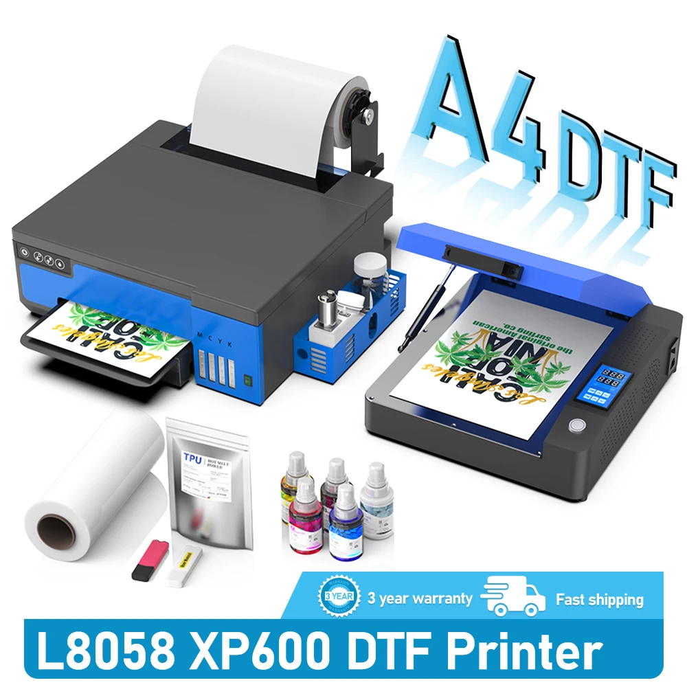 A4 DTF Printer for Epson XP600 DTF Direct Transfer Film Printer for Garment Textile T-shirt Printing A4 DTF Transfer Printer