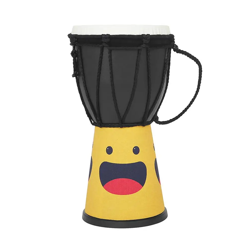 

4-дюймовый Djembe, африканская лампа для детей, начинающих играть, перкуссионный инструмент, учебные пособия