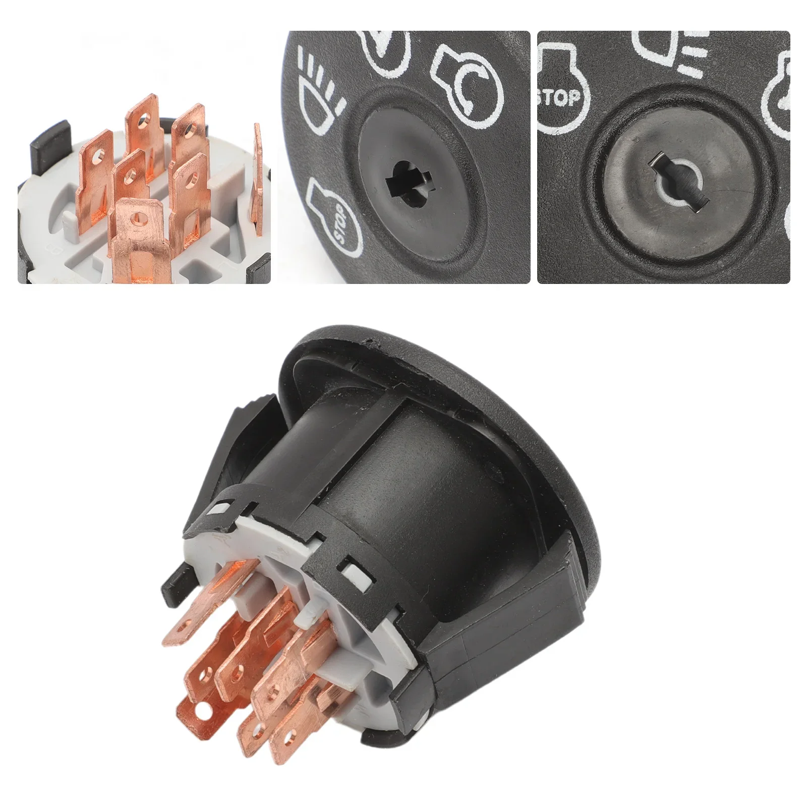 193350 532193350 Interruptor de arranque de 4 posiciones interruptor de llave apto para AYP Husqvarna Craftsman Sears Poulan cortacésped