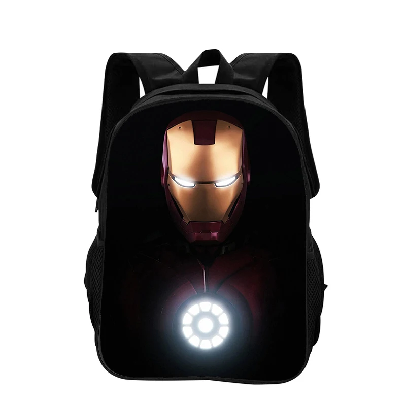 Iron Man กระเป๋าเป้สะพายหลังการ์ตูน Superhero กระเป๋าเป้สะพายหลังเด็กเด็กกีฬากลางแจ้งกระเป๋าเป้สะพายหลังเด็กของขวัญ