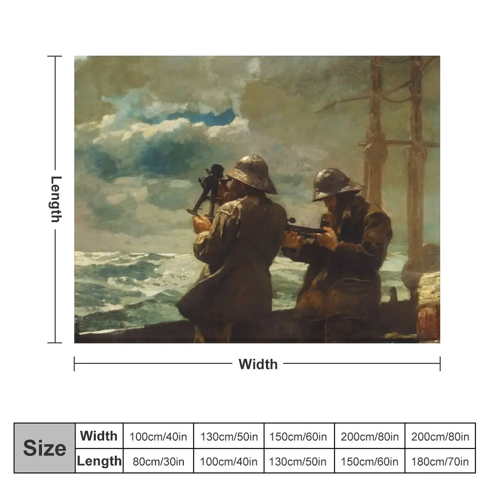 Eight Bells by Winslow Homer (1886) Throw Blanket Personalized Gift Softest Blankets