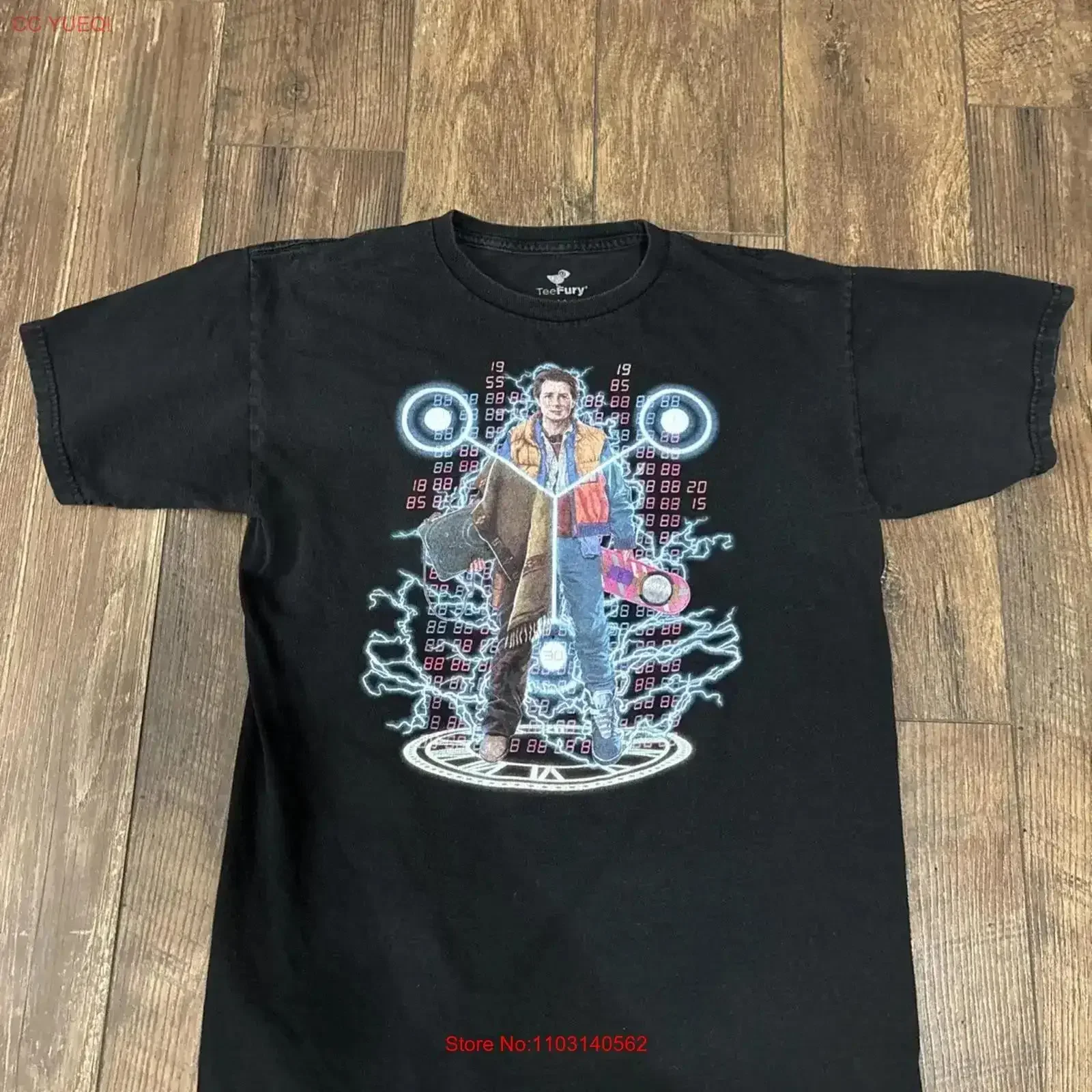 Back To The Future Trilogy Marty Mcfly Flux Capacitor T ShirtFury Shirt Sz M vintage Washed graphic Slightly Comfortable