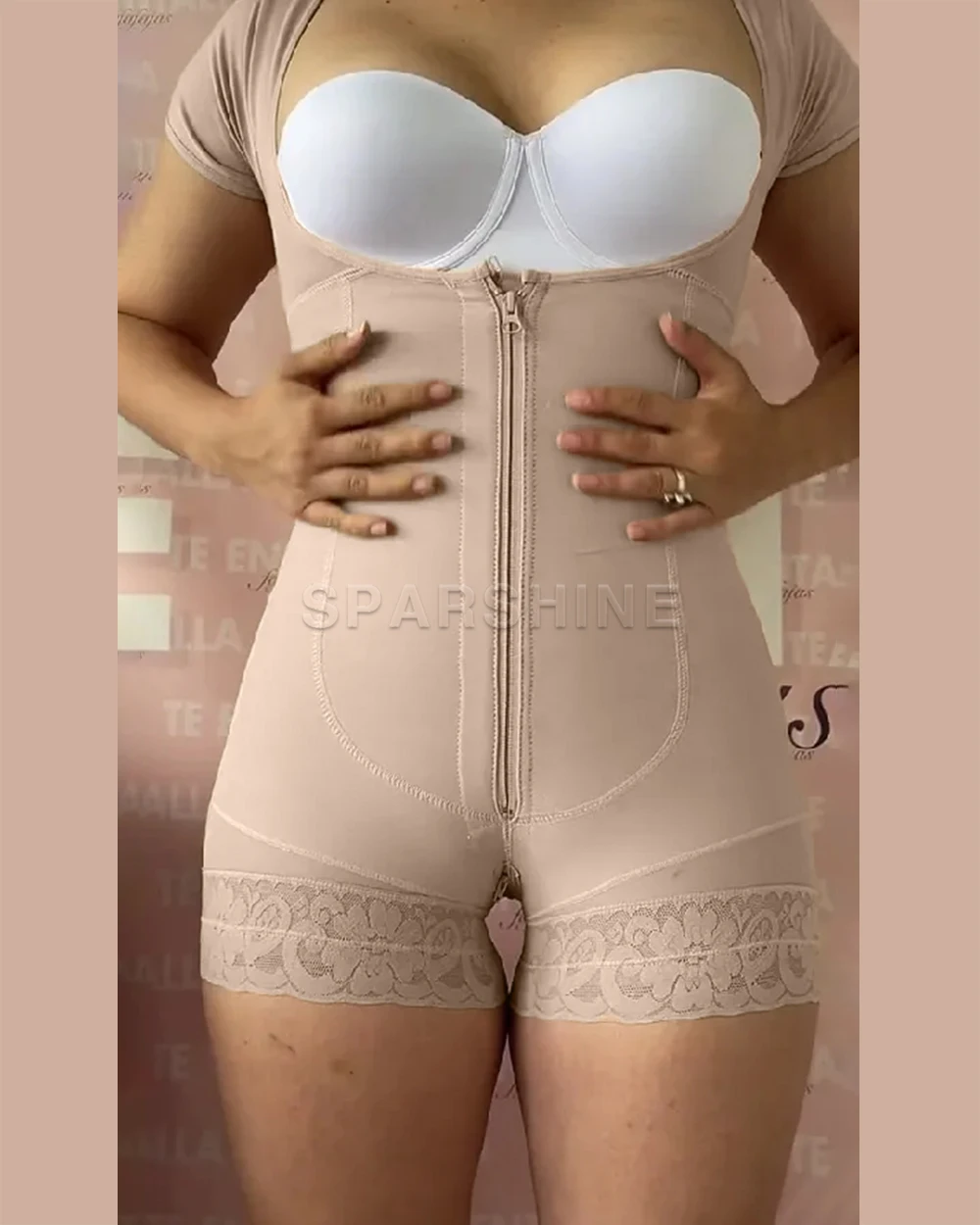 Short Sleeve Tummy Control Fajas Shapewear Postnatal Recovery Belts For Women Remove The Belly Original Colombian Girdles