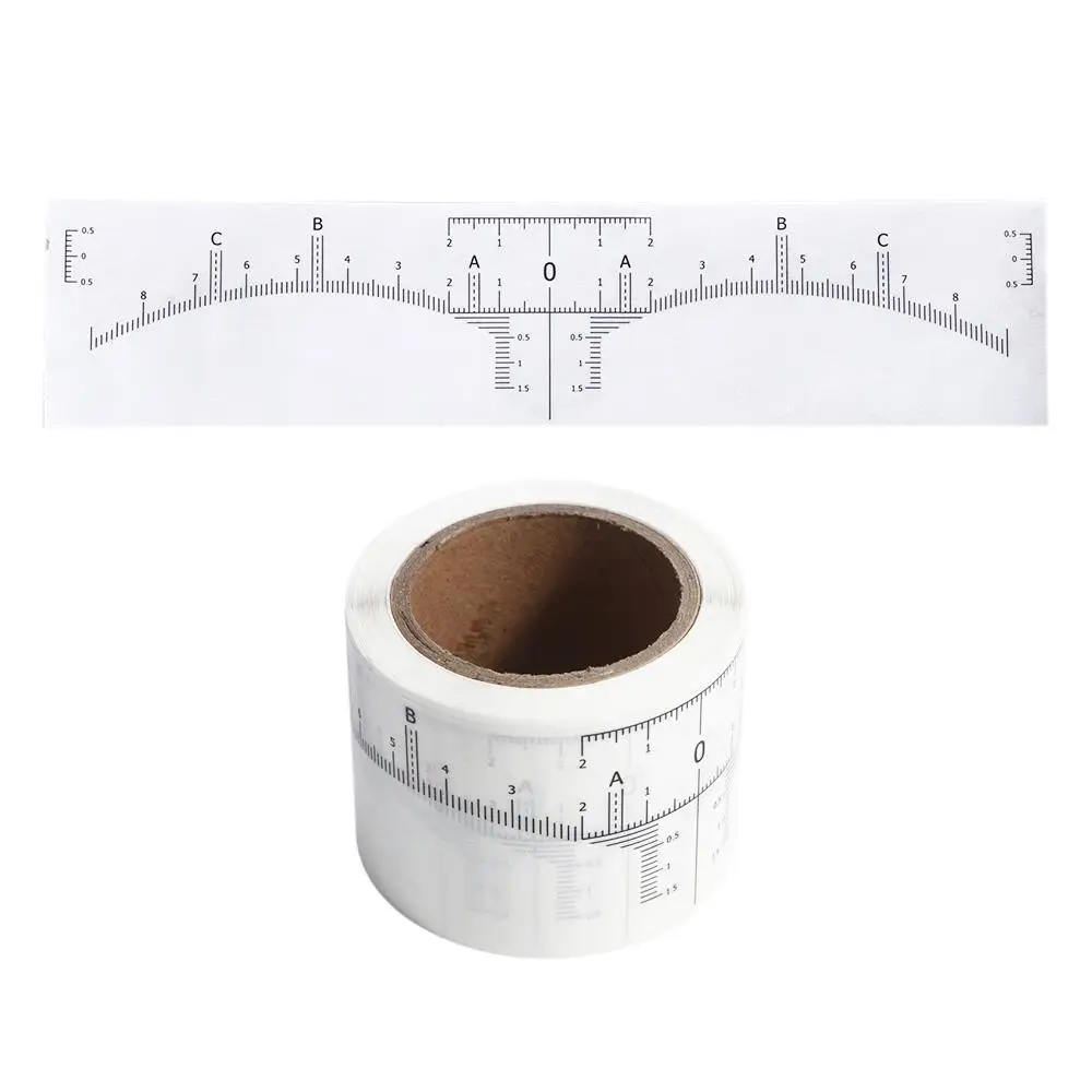 

Cosmetic Disposable Permanent Shaper Ruler Accurate Tattoo Measure Stickers Eyebrow Ruler Sticker Makeup Tools Eyebrow Stencil
