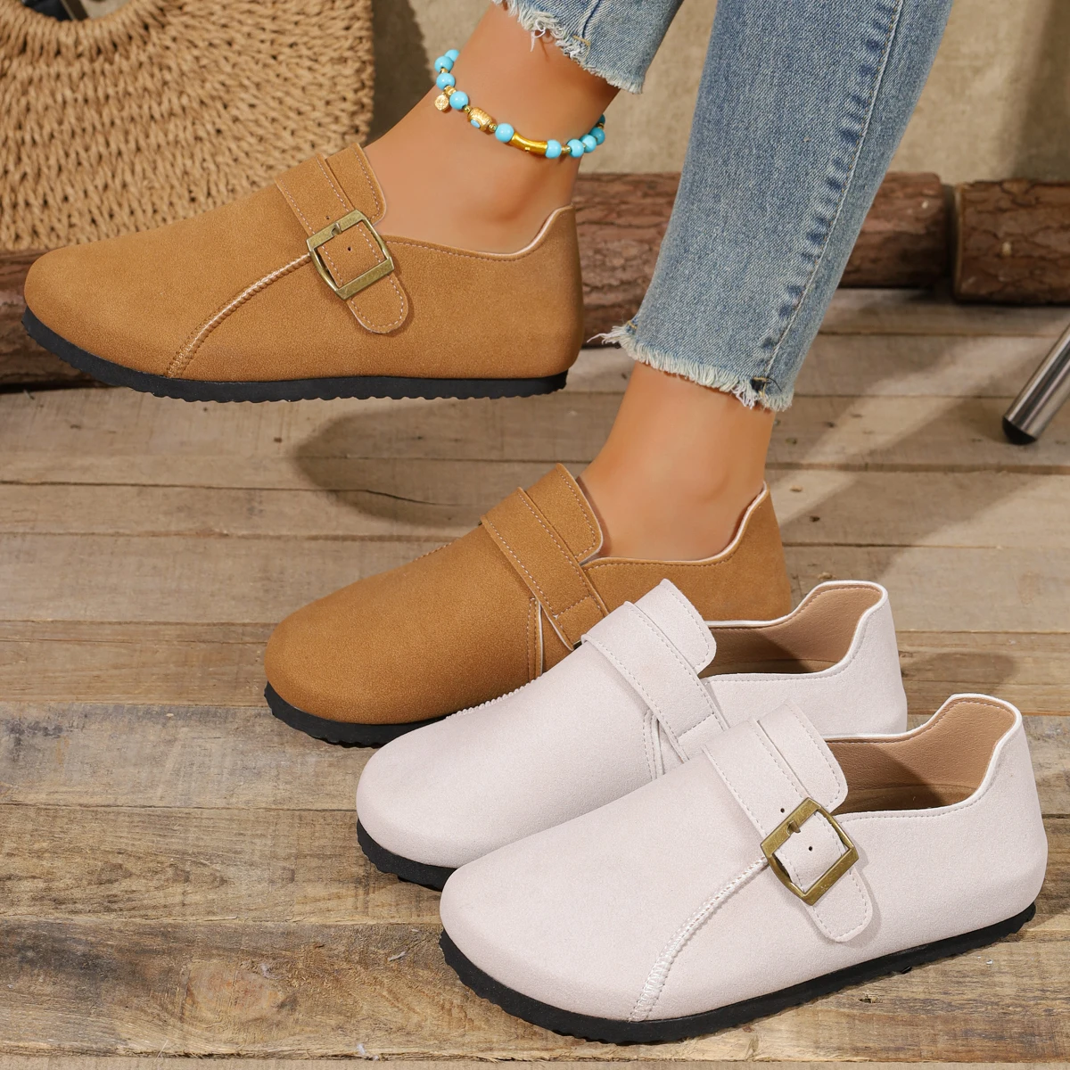 

Women Flats Plus Size Loafers Shoes Spring Autumn Platform Shoes Women Classic Anti Slip Outdoor Sneakers Women Zapatos De Mujer