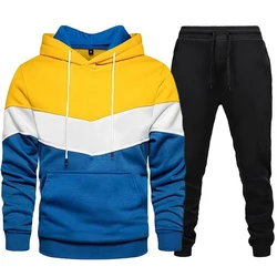 2024 Men's Sportswear Fashion Casual Spring And Autumn Combination with Hoodie Pants Two-piece Suit