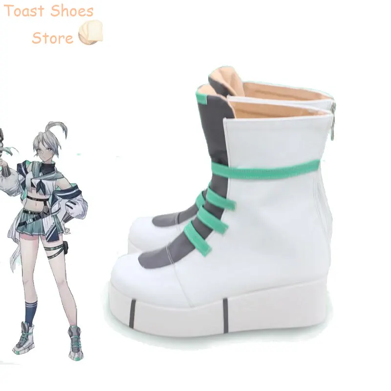 Jett Cosplay Shoes Game VALORANT Cosplay Props PU Leather Shoes Halloween Carnival Boots Costume Prop