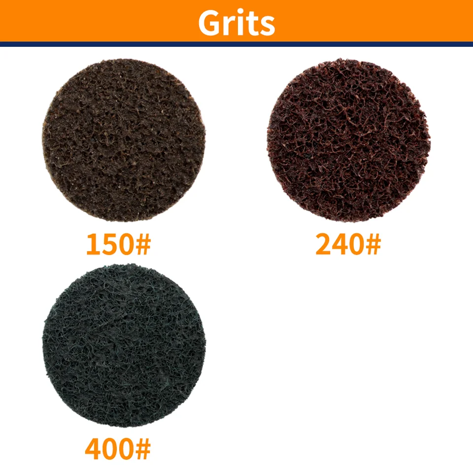 Macarrie 150-Pack 2-Inch Surface Conditioning Discs – Medium Grit, Quick- Change For Die Grinders, Sanding & Stripping On Metal, Plastic, Glass Macarrie 150-Pack 2-Inch Surface Conditioning Discs – Medium Grit, Quick- Change For Die Grinders, Sanding & Stripping On Metal, Plastic, Glass