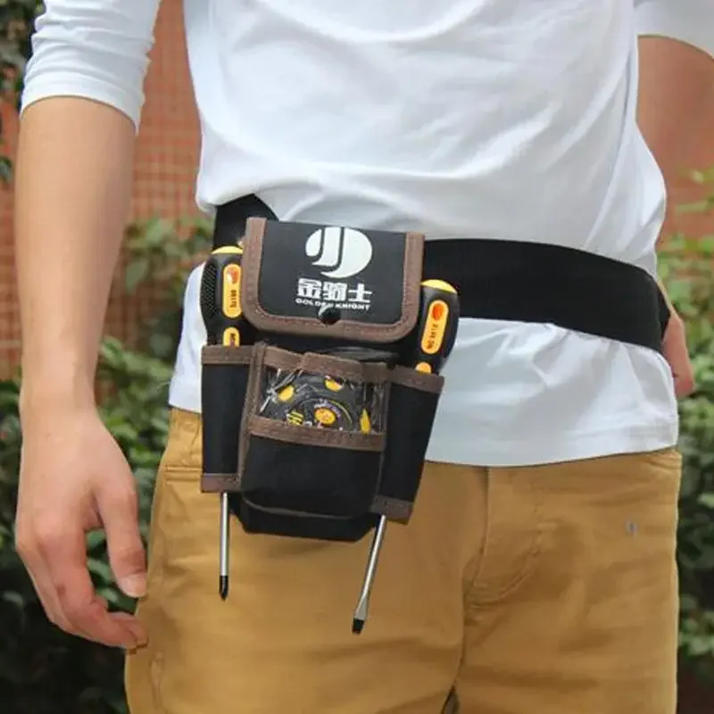 Multifunctional Electrician Tool Bag Waterproof Oxford Tools Kit Pockets & Waist Belt 공구벨트 공구밸트