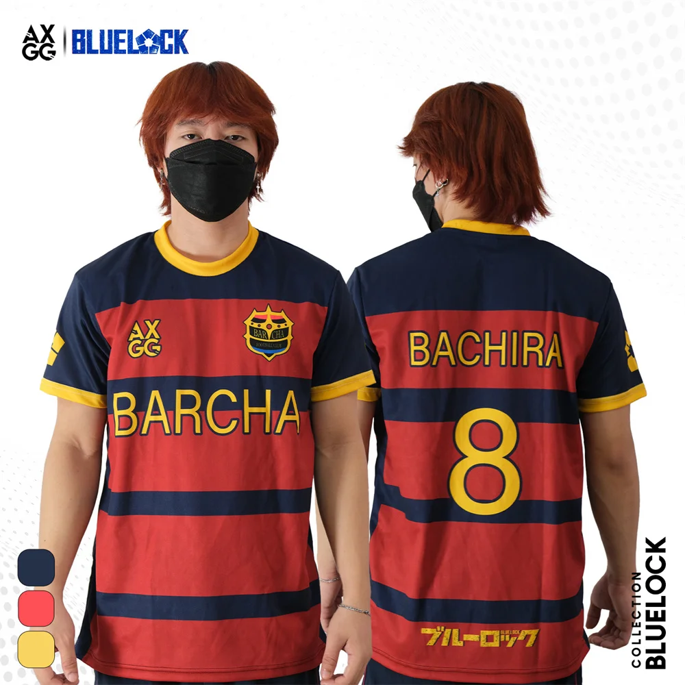 Blue Lock FC Barcha Cartoon Anime Cosplay Men Jersey Summer Short Sleeve Children Tee Tops 2025 Style Fashion Mens Boys T-shirt