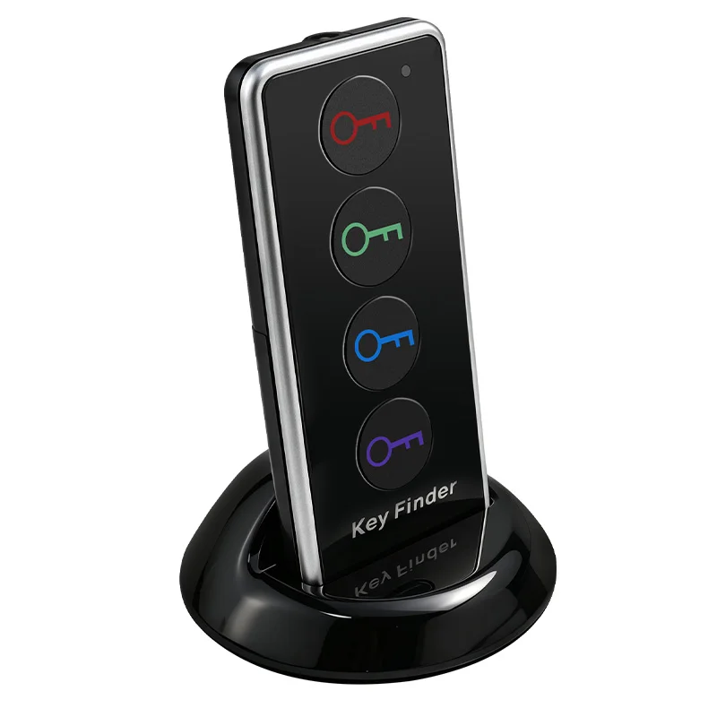 Wireless Key Finder Alarm System with One‑Touch Four‑Way Receiver One‑Click Lost Item Finder for Wallet Bag Pet Anti‑Loss Device