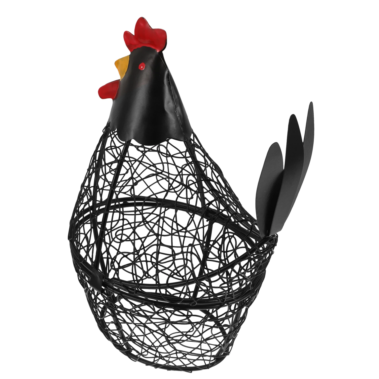 

Creative Egg Basket Wrought Iron Storage Kitchen Supplies Decorative Eggs HOLDER Large Capacity Multi Function