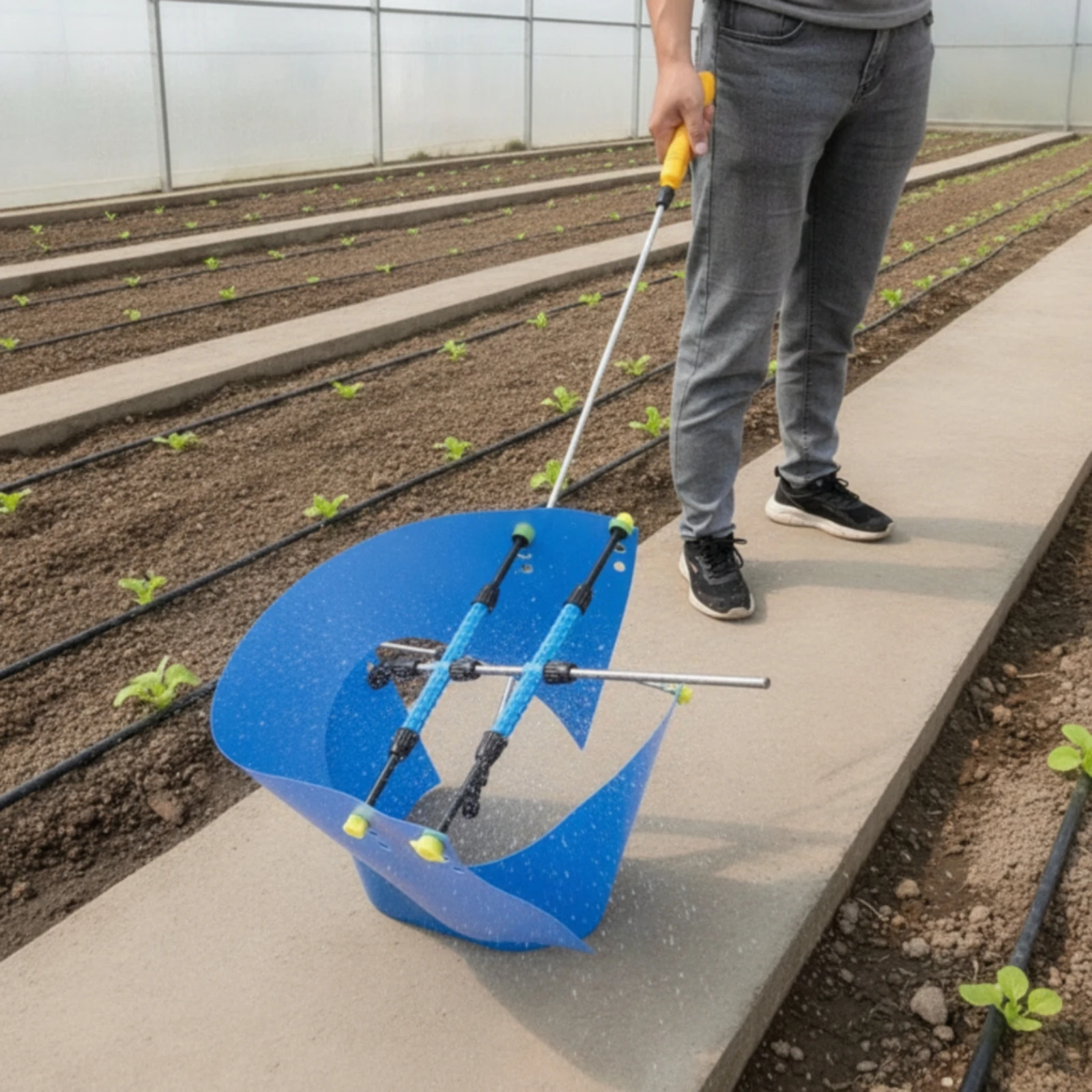 Agricultural Spray Protection Guard Handheld Unwanted Plant Control Spray Guard Curved for Farmers, Gardening, Agriculture