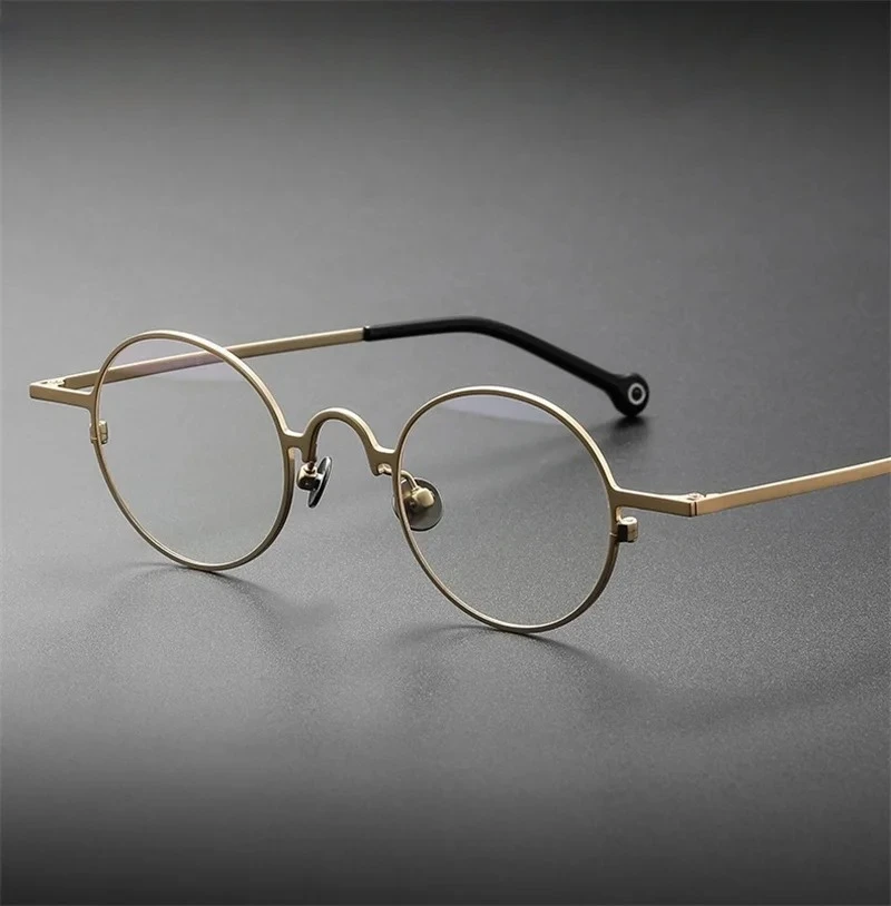 KIZN إطار بصري مستدير للرجال صغير Gafas نظارات عصرية للنساء نظارات مرنة خفيفة كلاسيكية للعدسات الطبية العالية