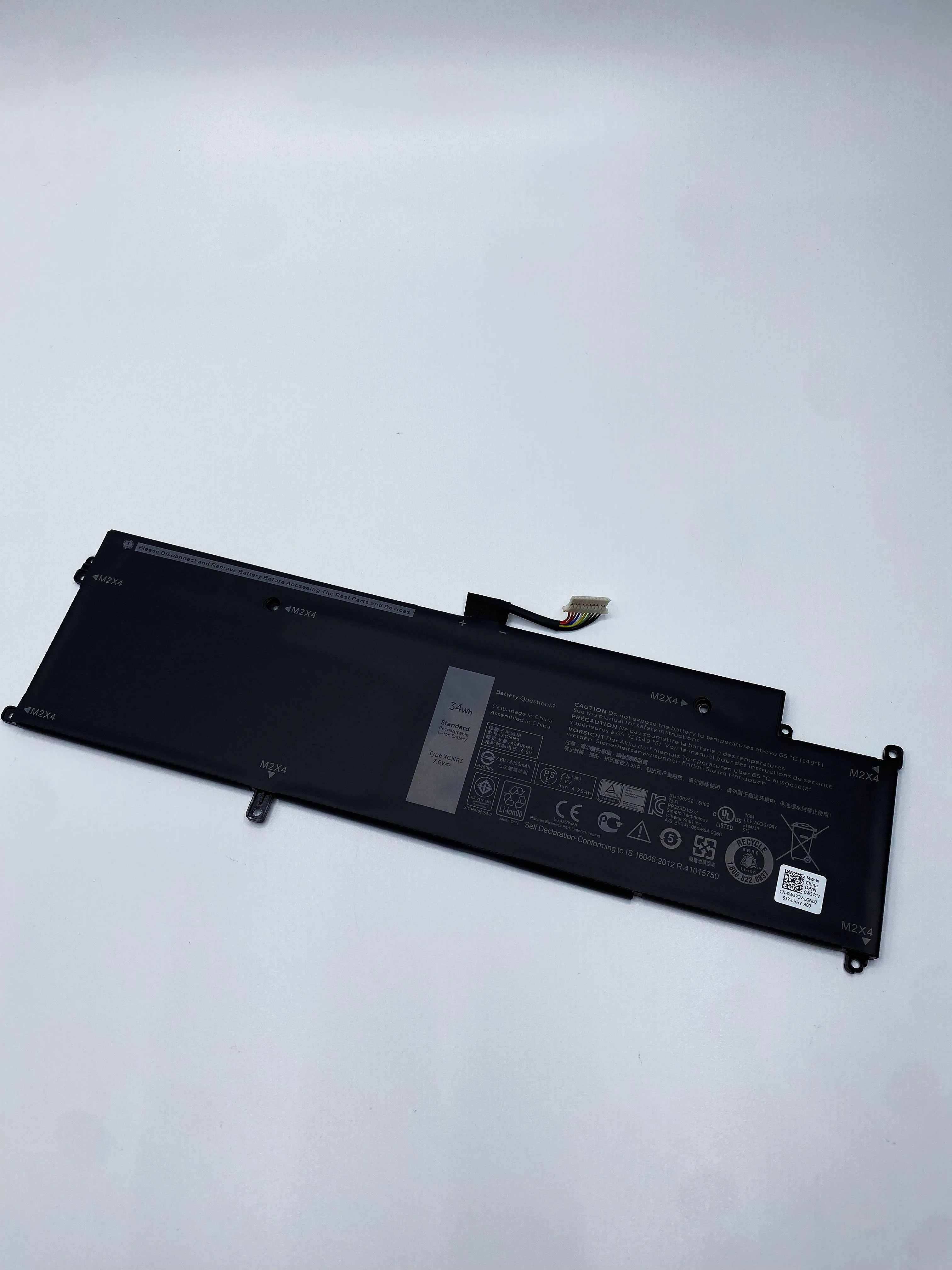 Imagem -03 - Bateria para Dell Latitude 13 7370513f1 E7370 N3kpr P63ny Wy7cg Mh25j 4h34m 04h34m G7x14 451-bbvx 4250mah Novo Xcnr3-laptop