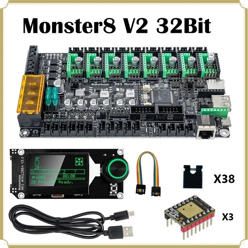 3D Printer Mainboard Monster8 V2 8 Axis Control Board for Voron DIY Upgrade Kit телескоп