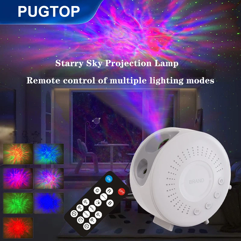 Atmosphere Starry Sky Projection Lamp Remote Control Multi Lighting Modes Romantic Nebula Star Night Light Galaxy Projector Gift