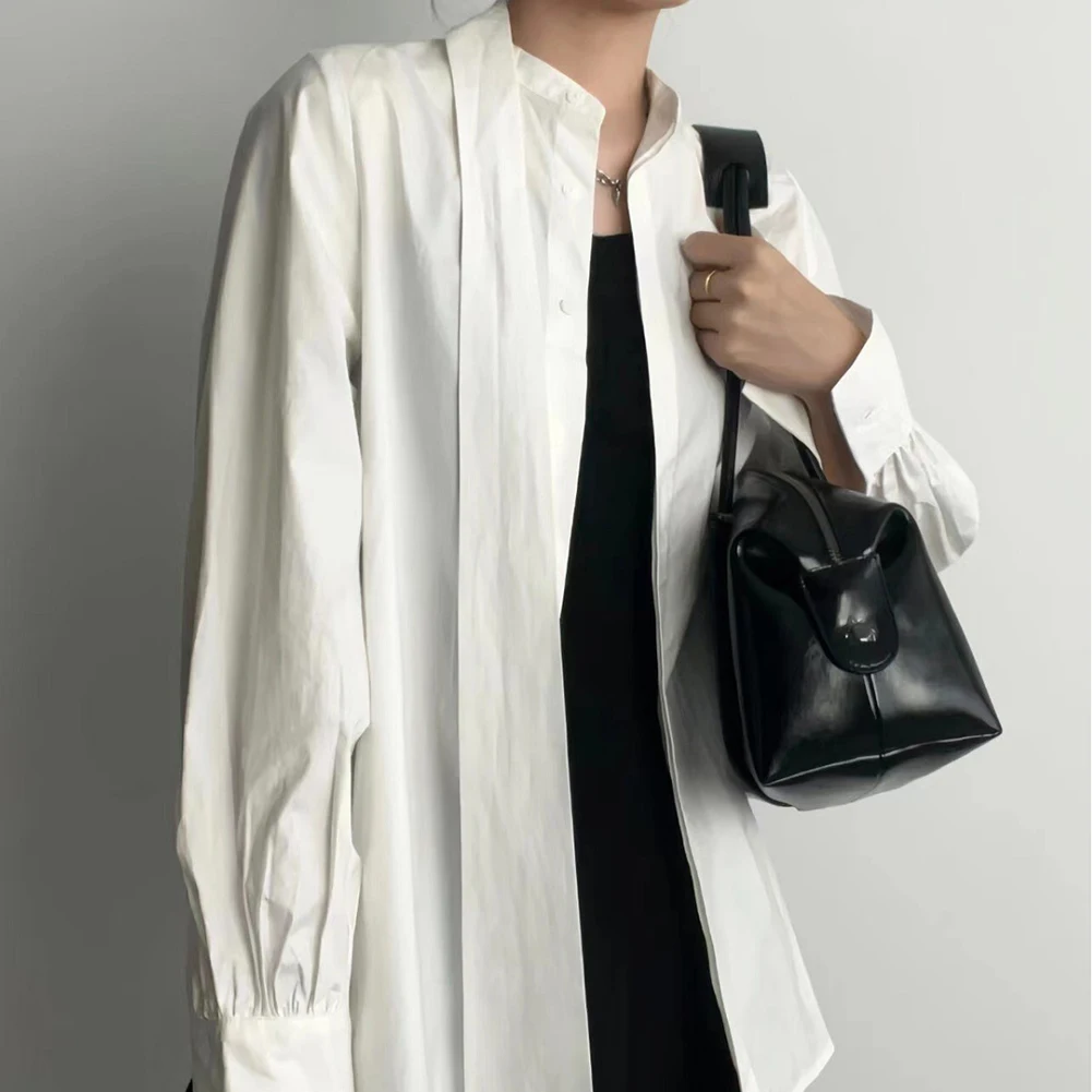 

Women Stylish Armpit Bag Large Capacity PU Boston Pillow Bag Single Shoulder Bag Solid Color Zipper Closure for Vacation Party