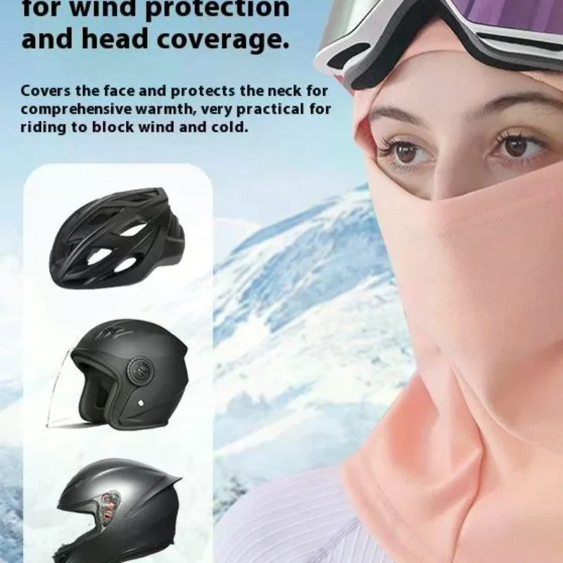 

1 шт., маска-балаклава, зимняя мужская и женская лыжная маска, подходящая для езды на велосипеде в холодную погоду, теплая ветрозащитная шапка для шеи