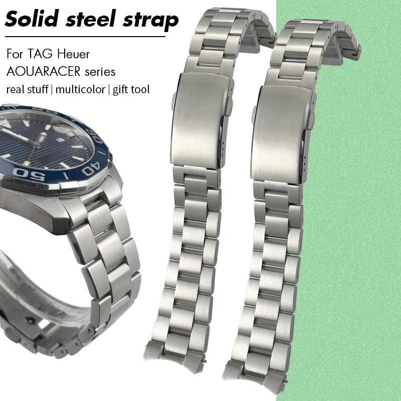 20 مللي متر 21 مللي متر 22 مللي متر 316L الفولاذ المقاوم للصدأ حزام ساعة اليد ل تاغ هوير Aquaracer عيار 41/43 مللي متر الطلب 21.5 مللي متر 20.5 مللي متر حزام الساعات أساور #1