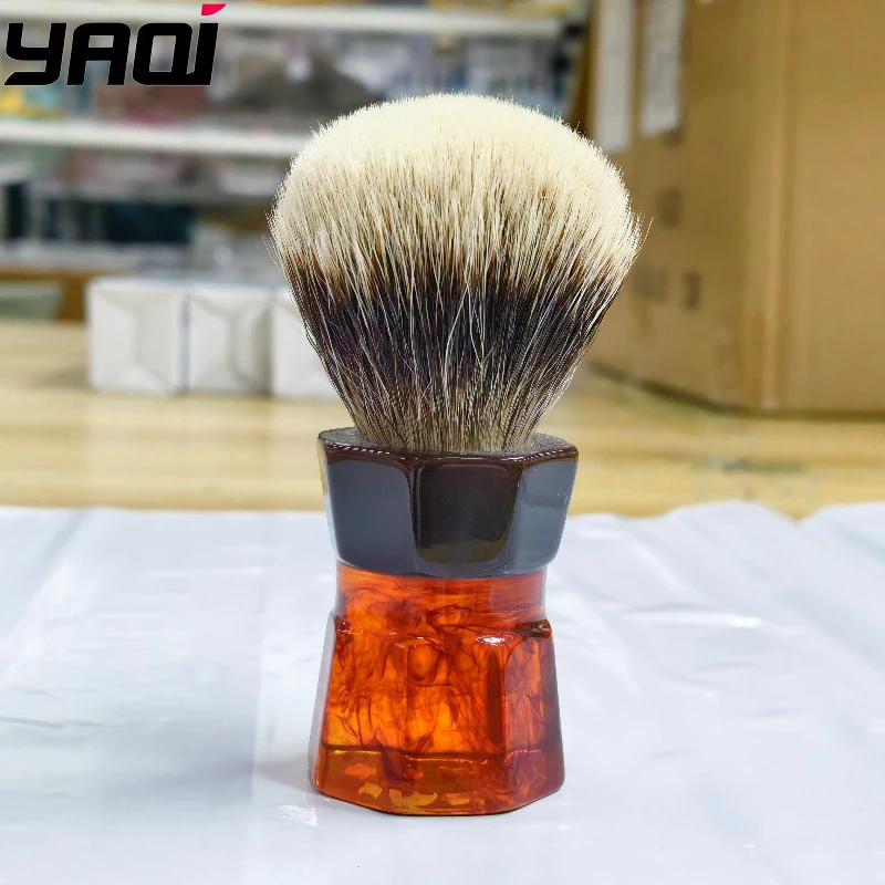 ‌2026-new-arrival！yaqi-26mm-moka-express-two-band-badger-hair-men's-beard-shaving-brush